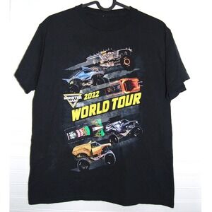 Monster Jam shirt Size Small 2022 World Tour Black Tee Trucks Bikercore Skate